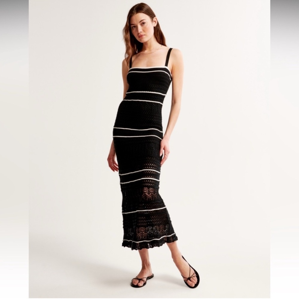 Abercrombie & Fitch Crochet Style Maxi Dress
